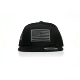 USA Black Flag Patch Trucker