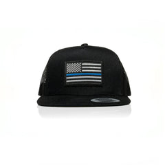 Thin Blue Line Patch Trucker