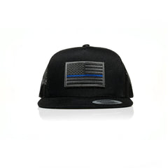 Thin Blue Line Patch Trucker