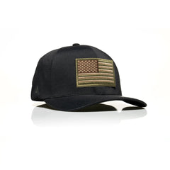 USA Tan Flag Patch Flexfit Delta