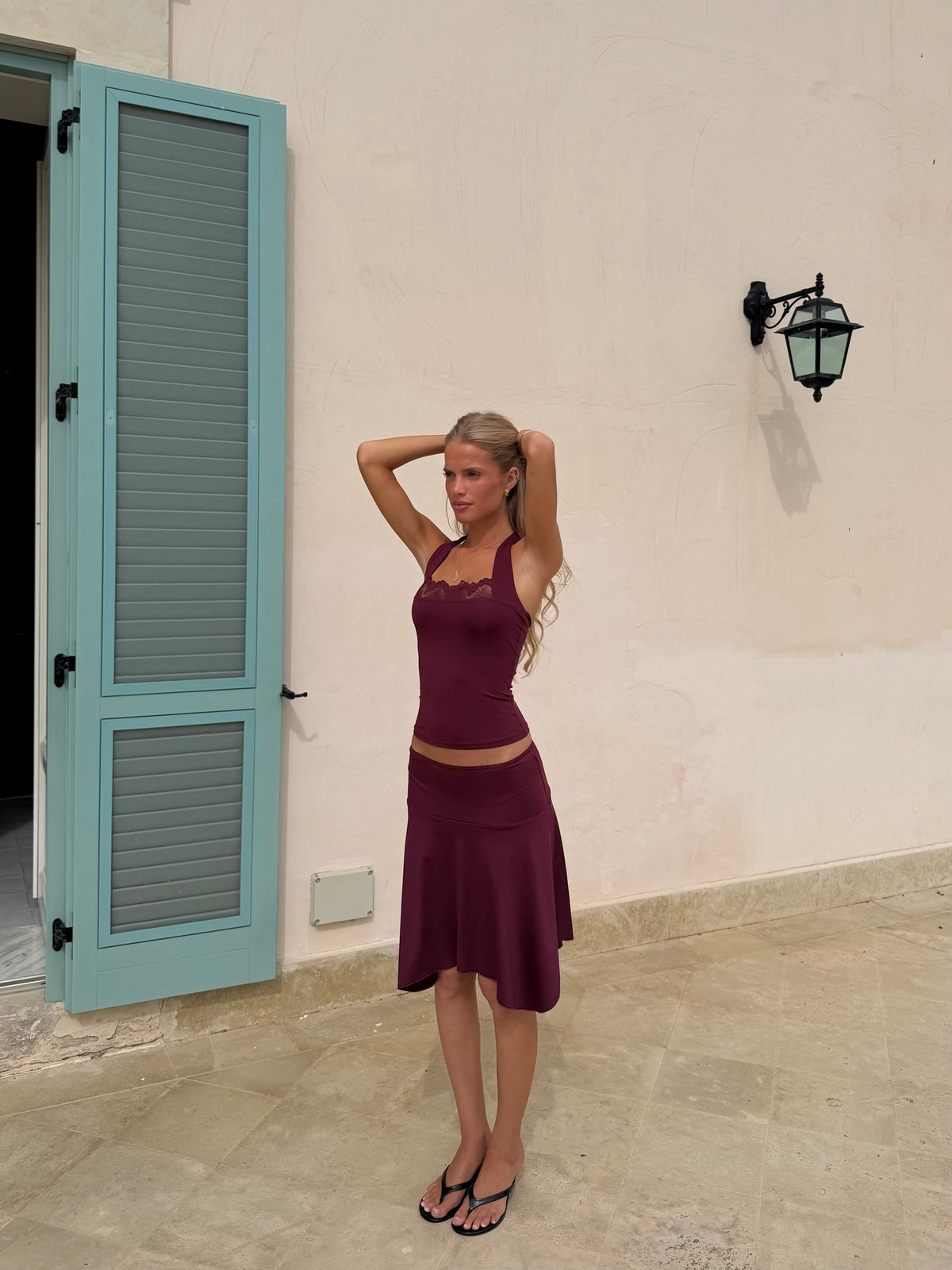 Sira skirt - bordeaux (forudbestilling)