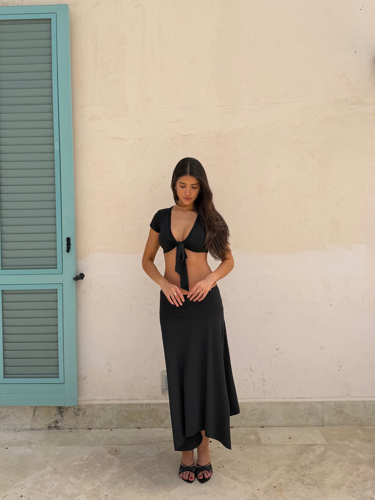 Sira long skirt - sort