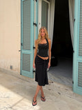 Bow skirt - sort