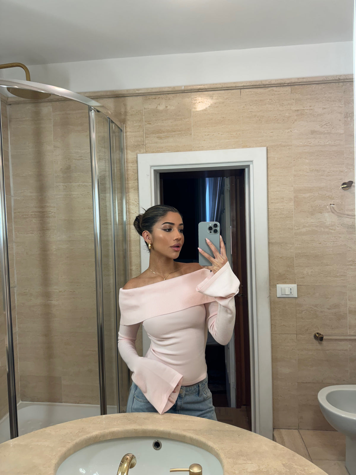 Kaia knit top - lyserød