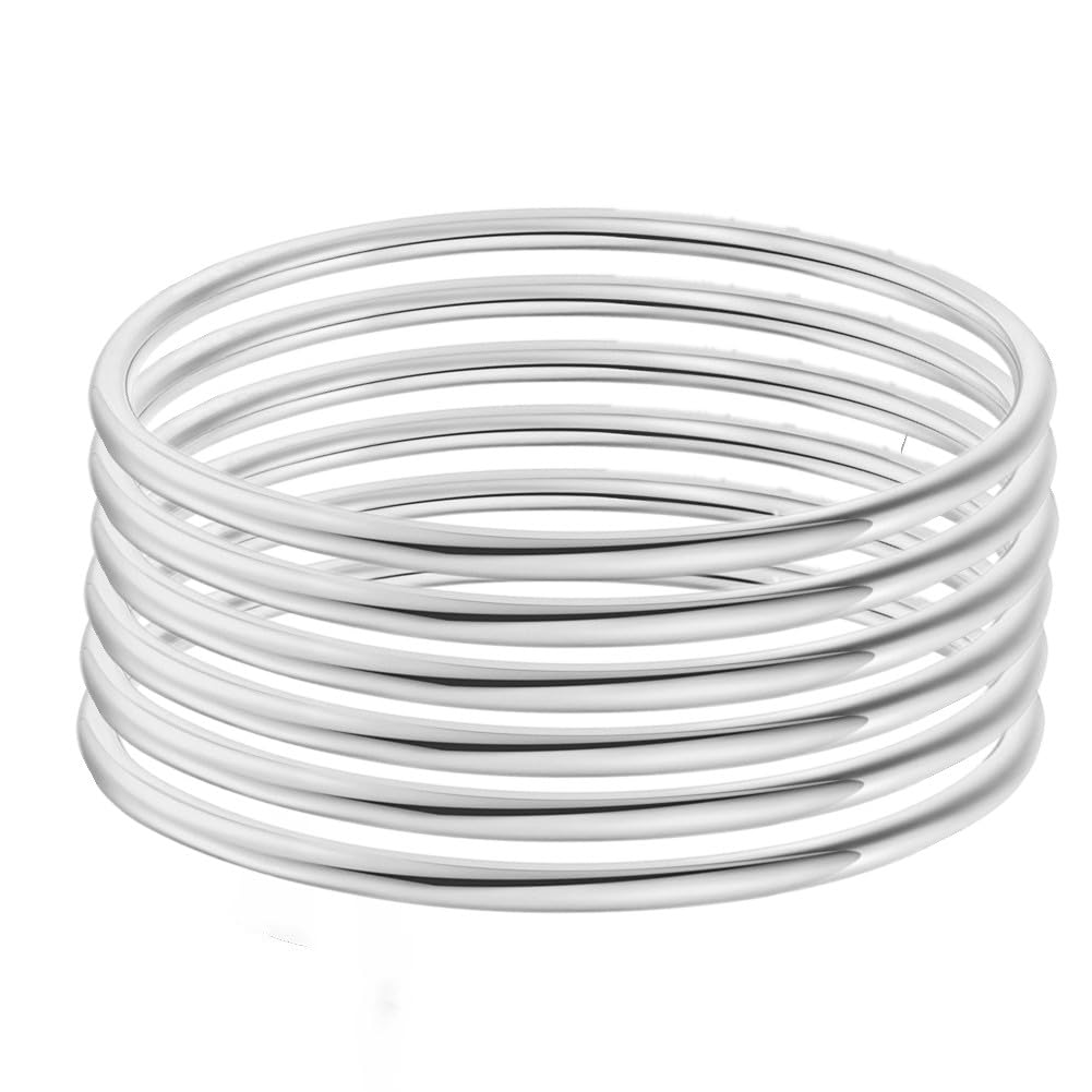 Sterling Silver Bangle Bracelets for Women,Fashion Jewelry Simple Adjustable 925 Silver Cuff Bangles for Women Mom Wife Valentine Mothers Day Gift