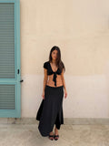 Sira long skirt - sort