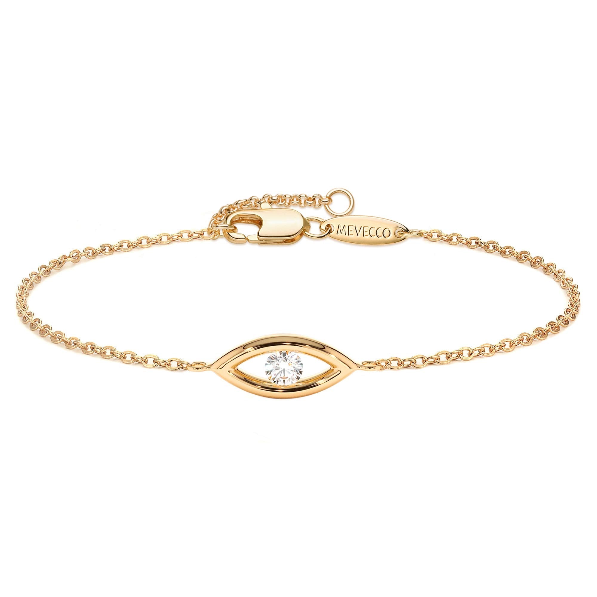 MEVECCO Dainty Chain Bracelets for Women, Layered and Charm Styles