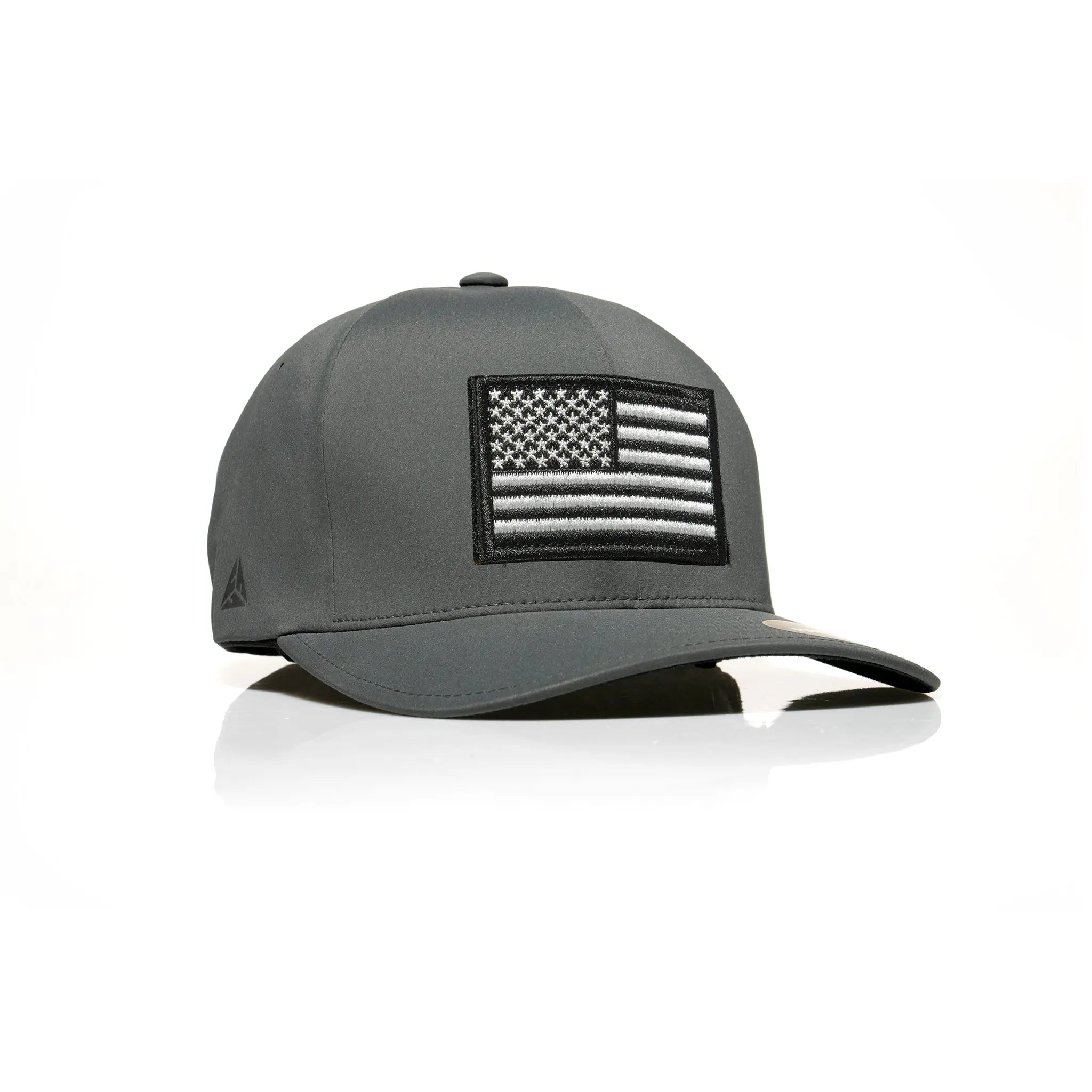 USA Black Flag Patch Flexfit Delta