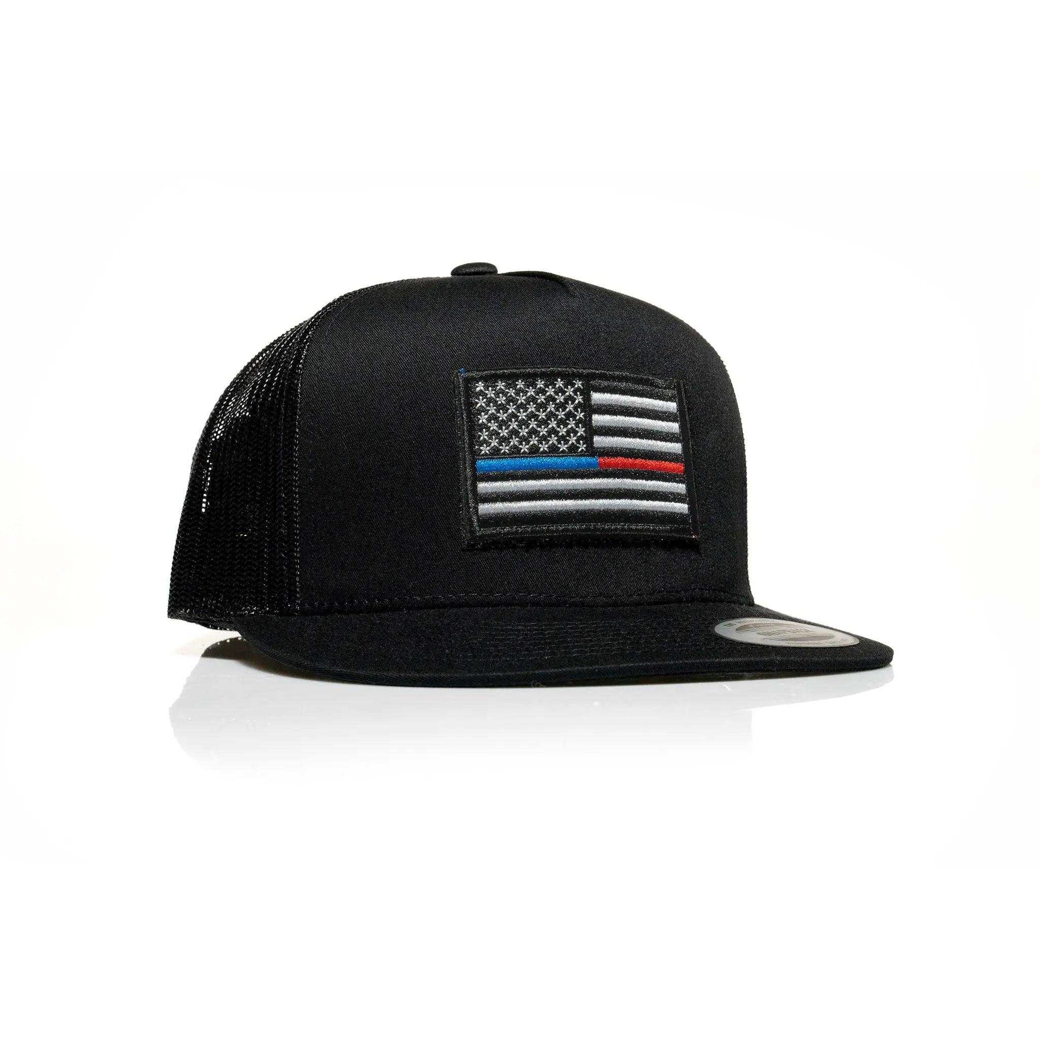 Thin Blue/Red Line Patch Trucker