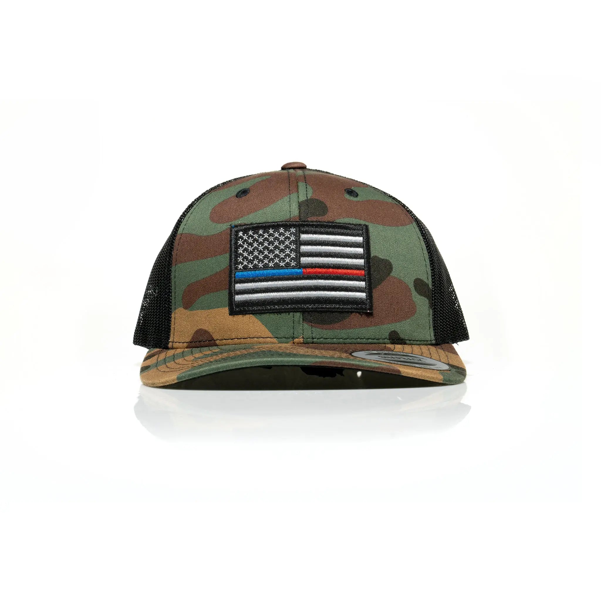 Thin Blue/Red Line Patch Trucker
