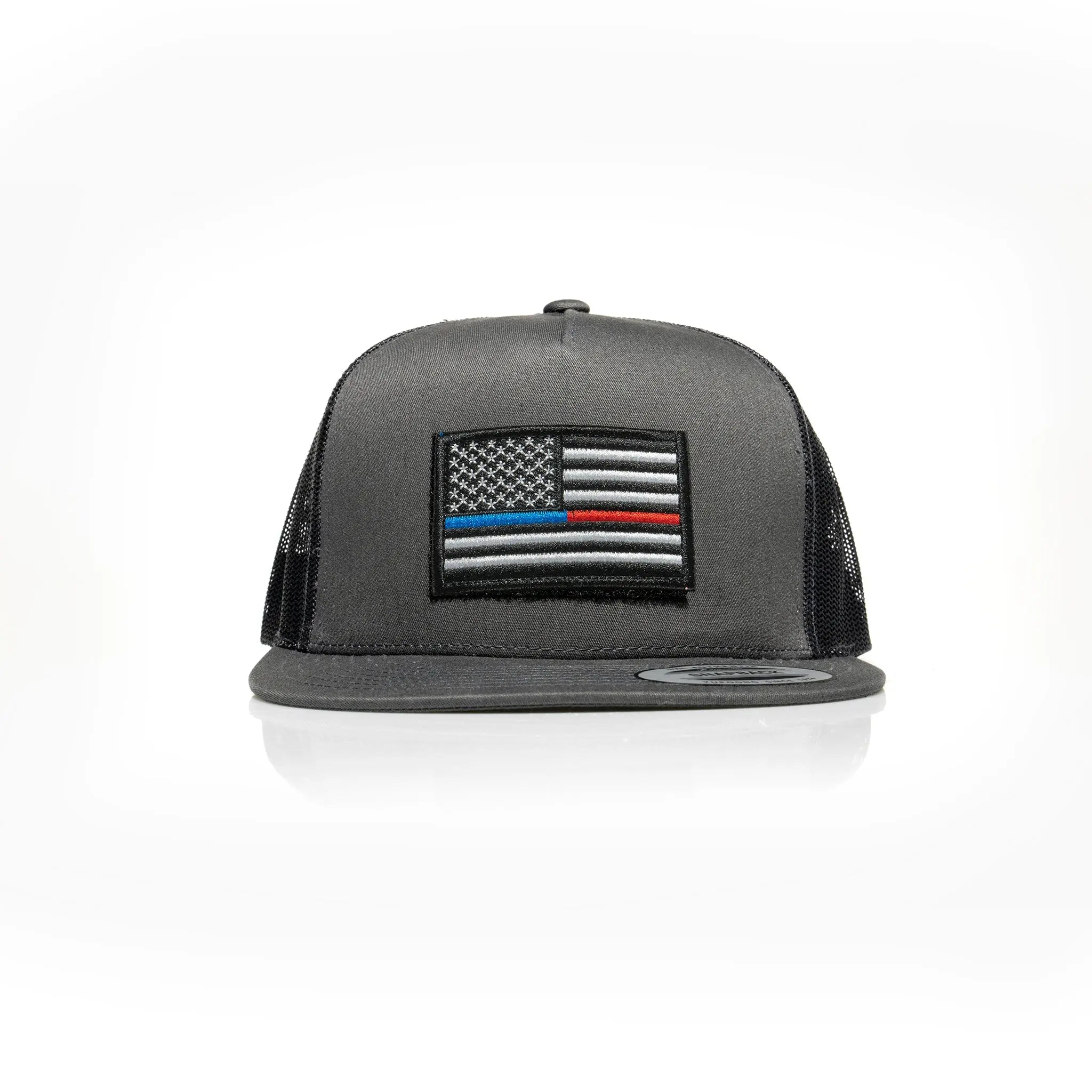 Thin Blue/Red Line Patch Trucker