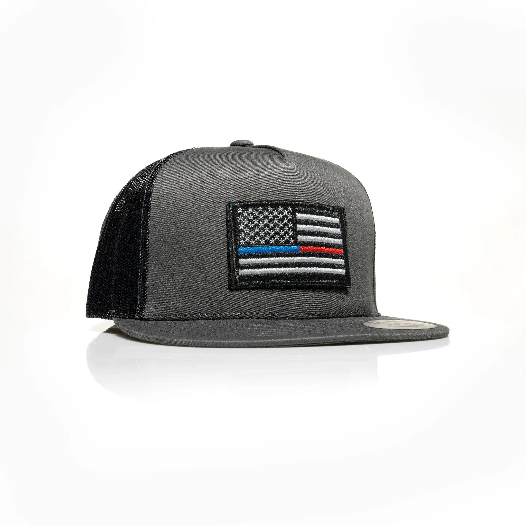 Thin Blue/Red Line Patch Trucker
