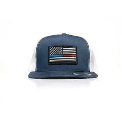 Thin Blue/Red Line Patch Trucker