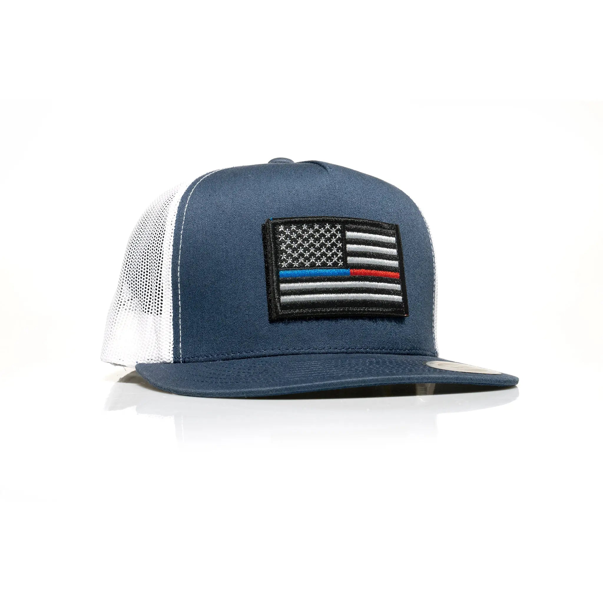 Thin Blue/Red Line Patch Trucker
