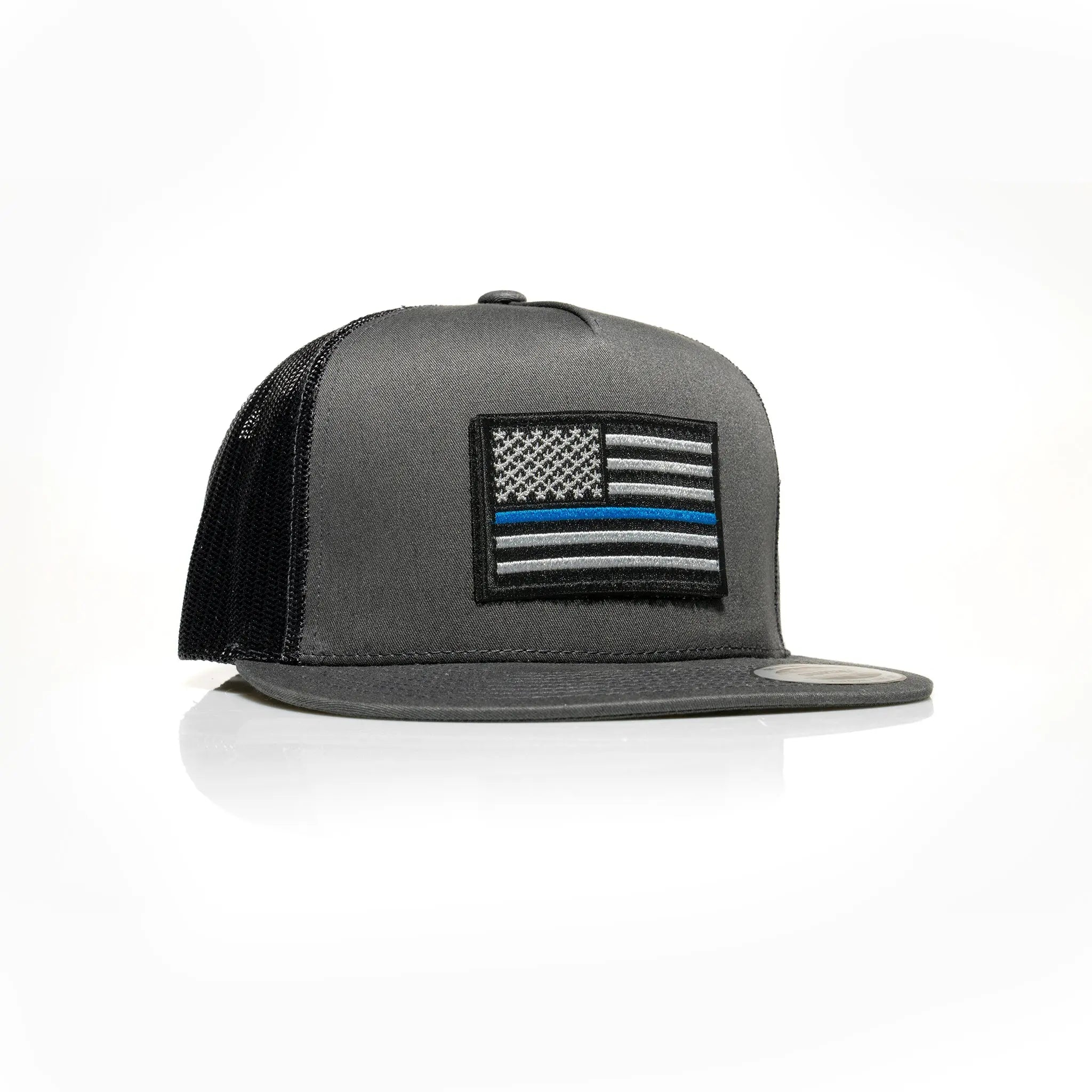 Thin Blue Line Patch Trucker