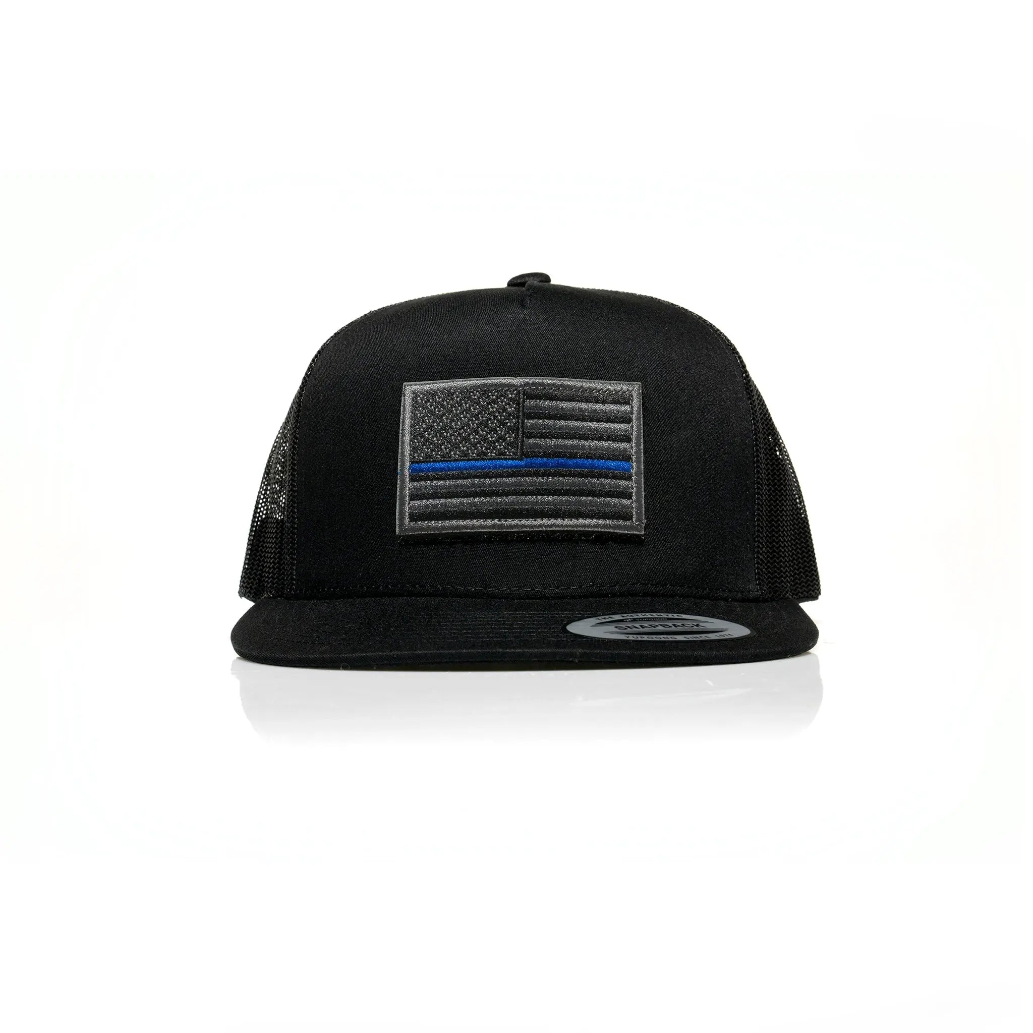 Thin Blue Line Patch Trucker