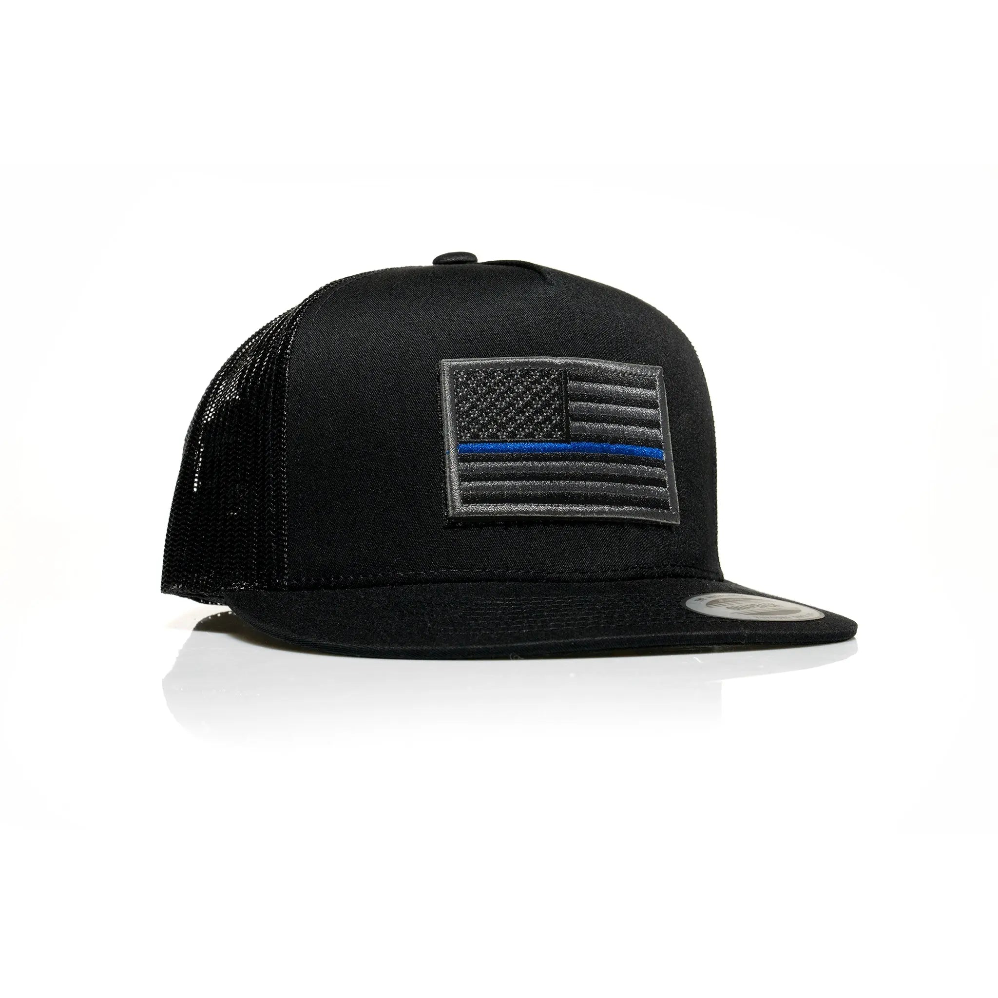 Thin Blue Line Patch Trucker