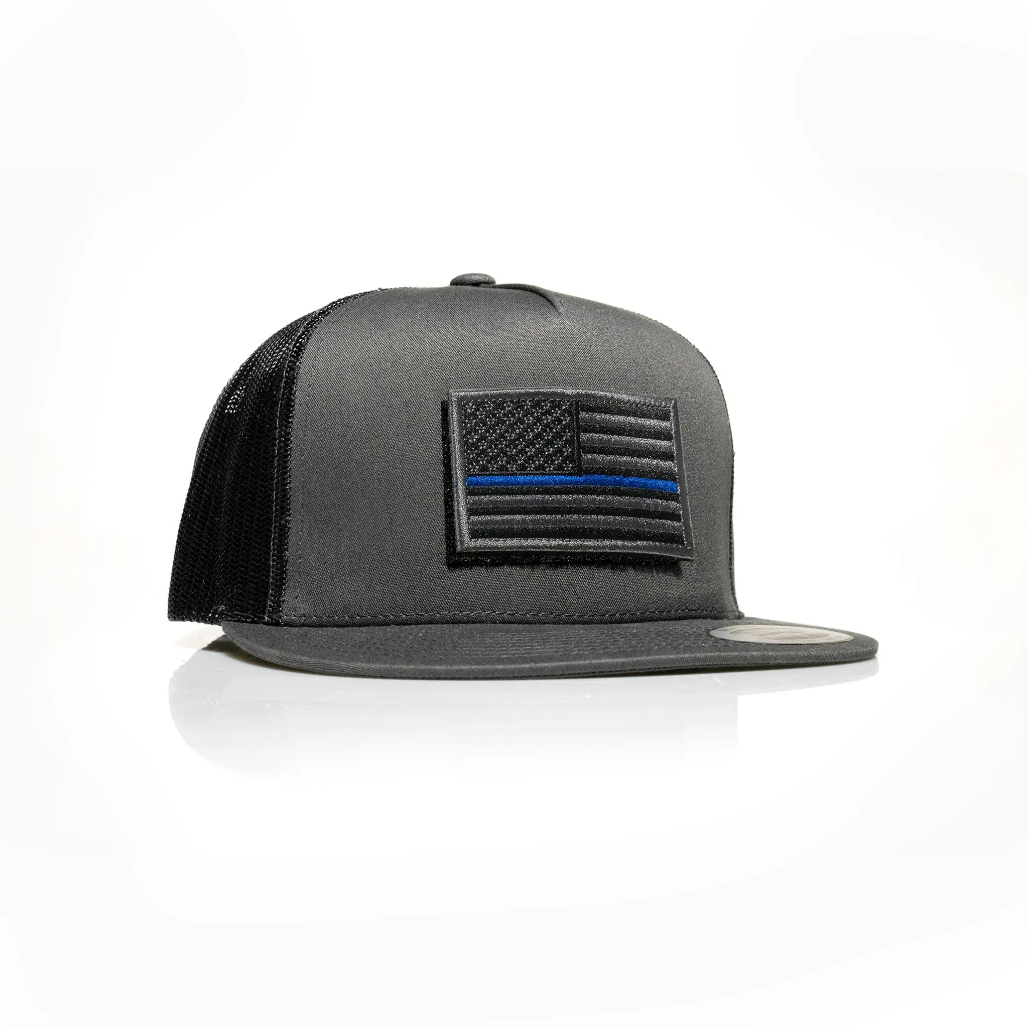Thin Blue Line Patch Trucker