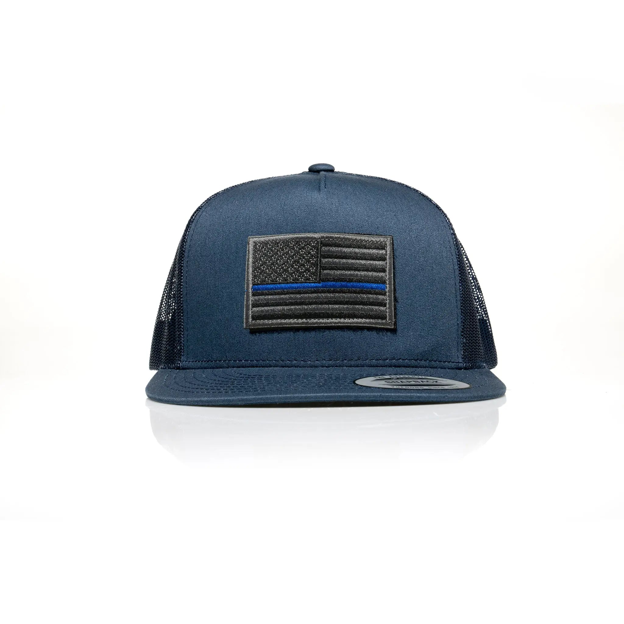 Thin Blue Line Patch Trucker
