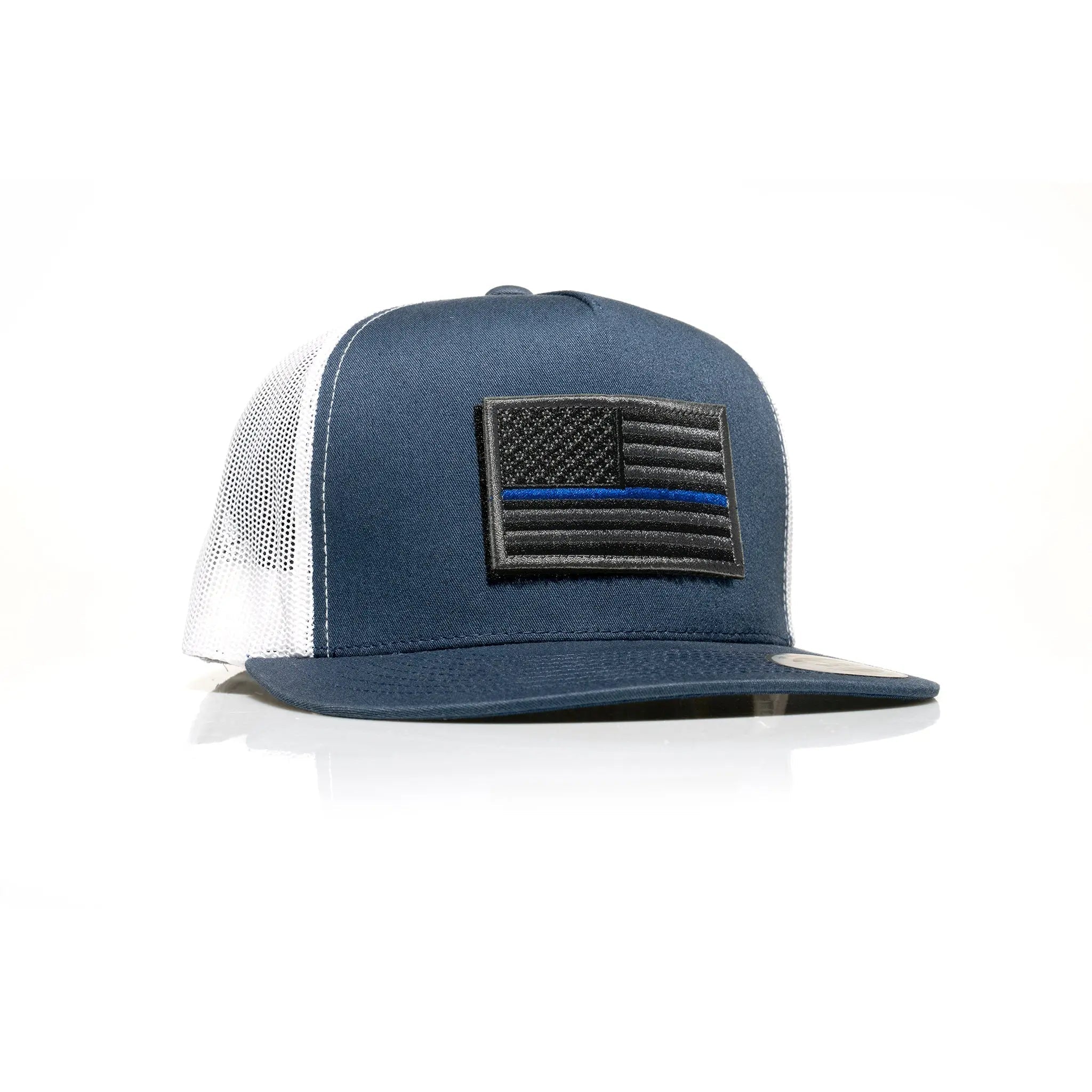 Thin Blue Line Patch Trucker
