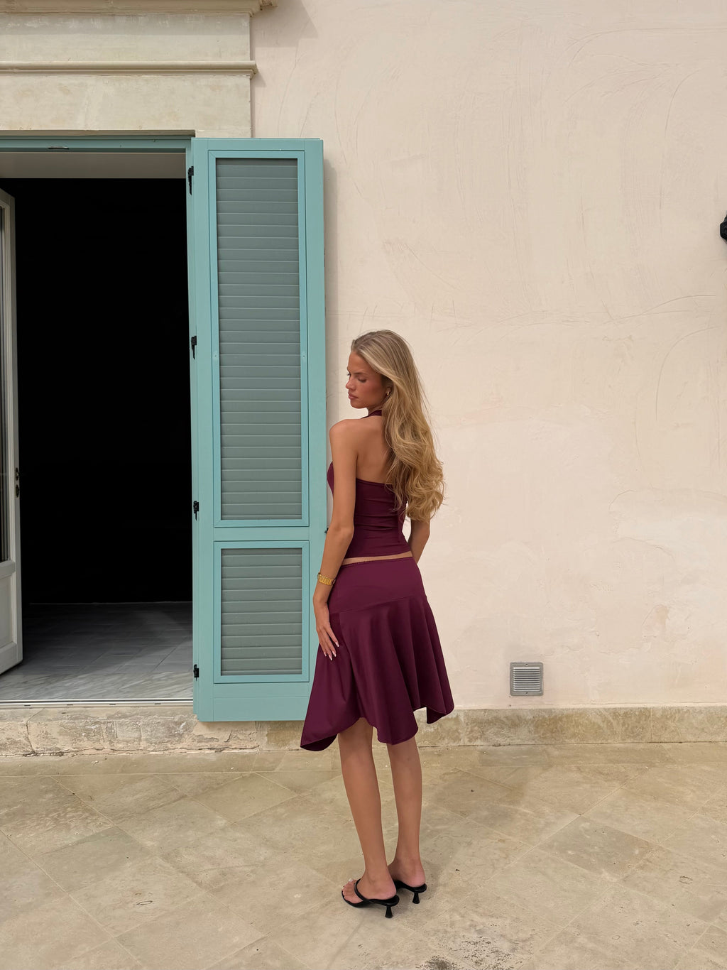 Sira skirt - bordeaux (forudbestilling)
