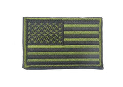 Green USA Flag Patch
