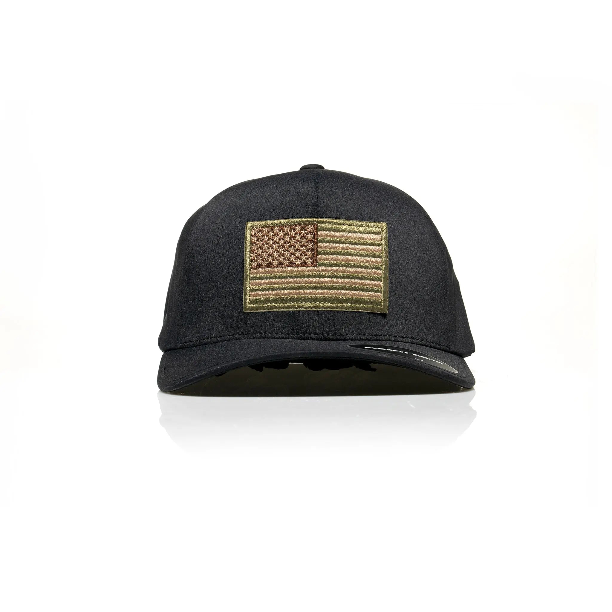 USA Tan Flag Patch Flexfit Delta