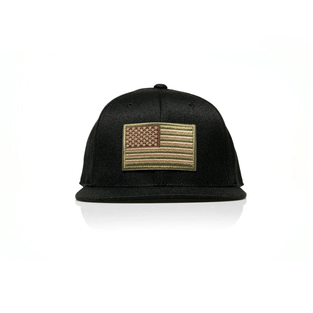 USA Tan Flag Patch Flexfit 110