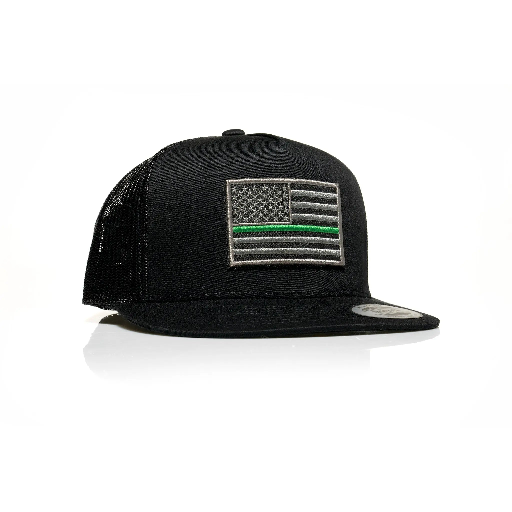 Thin Green Line Patch Trucker