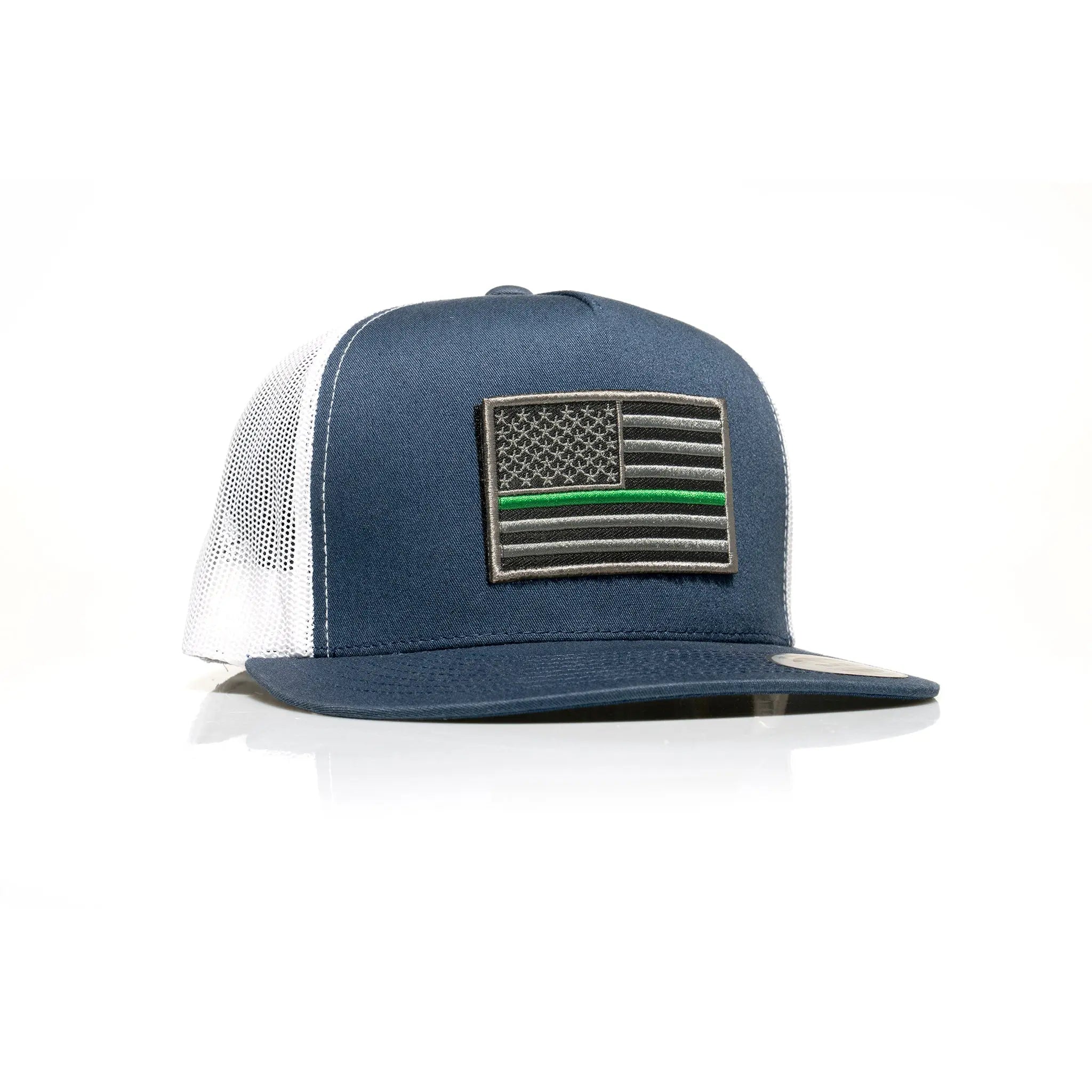 Thin Green Line Patch Trucker