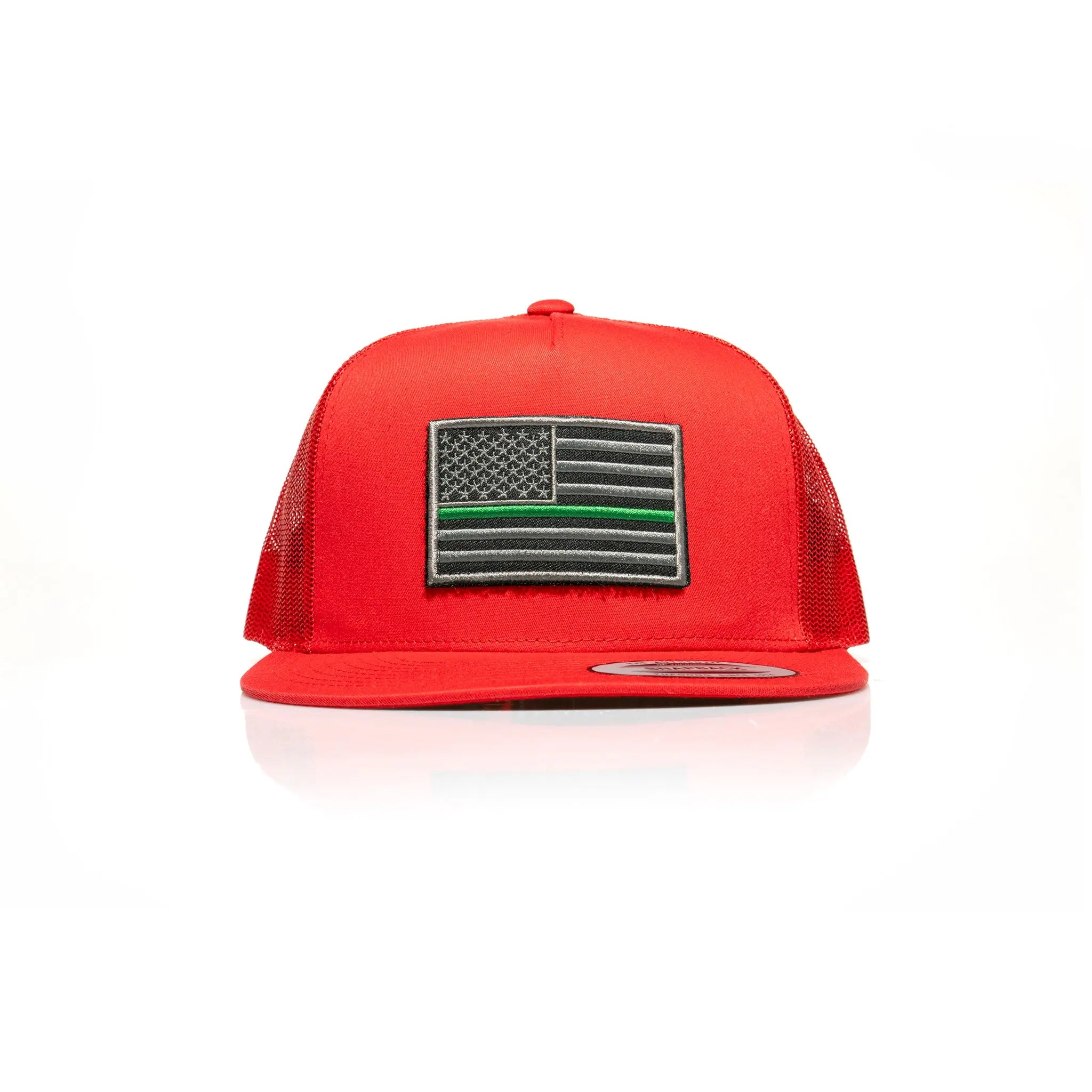 Thin Green Line Patch Trucker